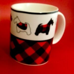 Scottie/Westie tartan plaid coffee mug